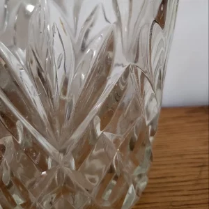 Carafe en verre décoré