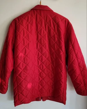 veste rouge matelassée vintage