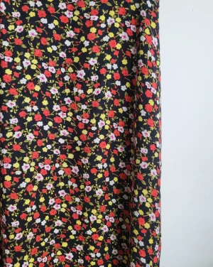 robe longue à fleurs
