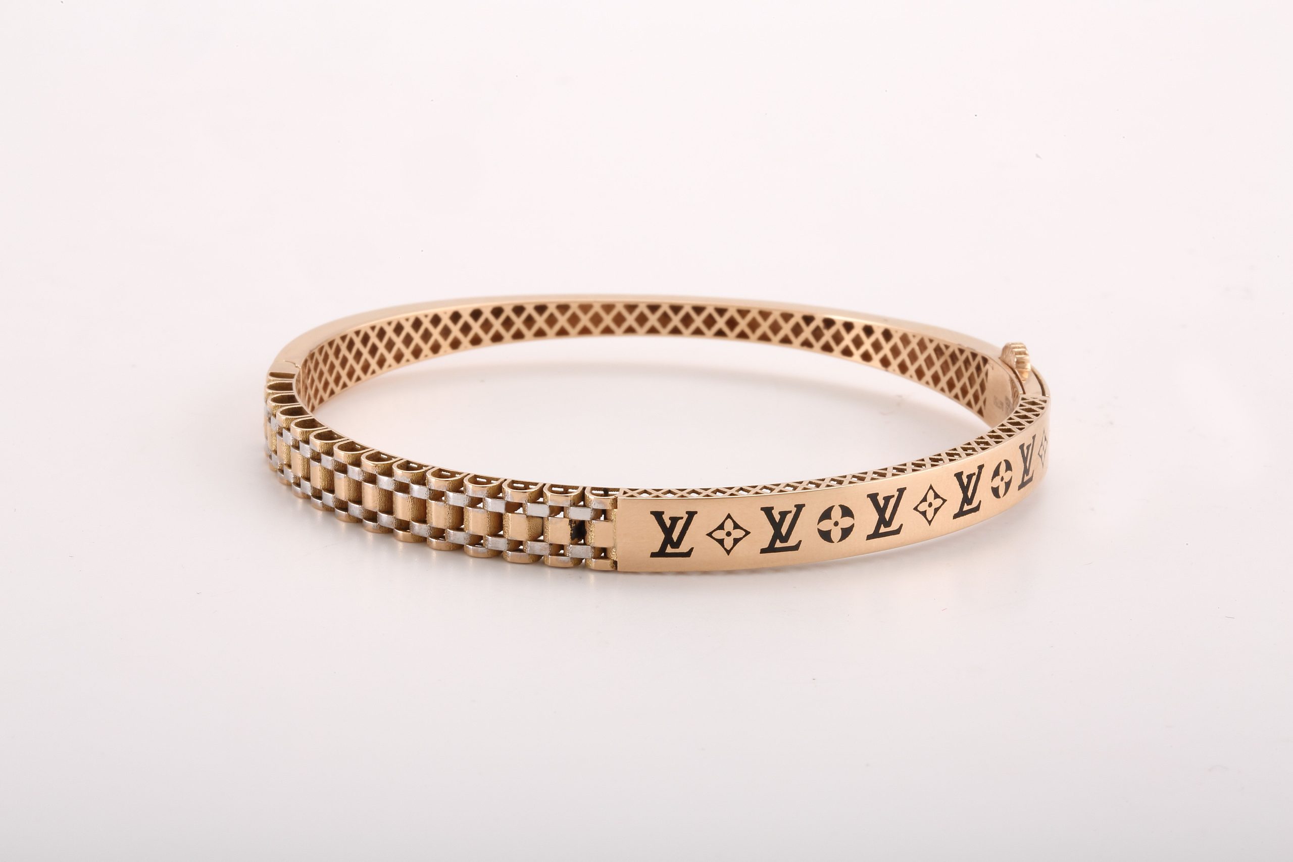 Bracelet or motifs géométriques chic